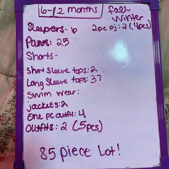 Boy Clothing Lot Carters Calvin Klein Bodysuits Joggers Sleepers 6 9 12 M 85 pcs - Picture 14 of 14